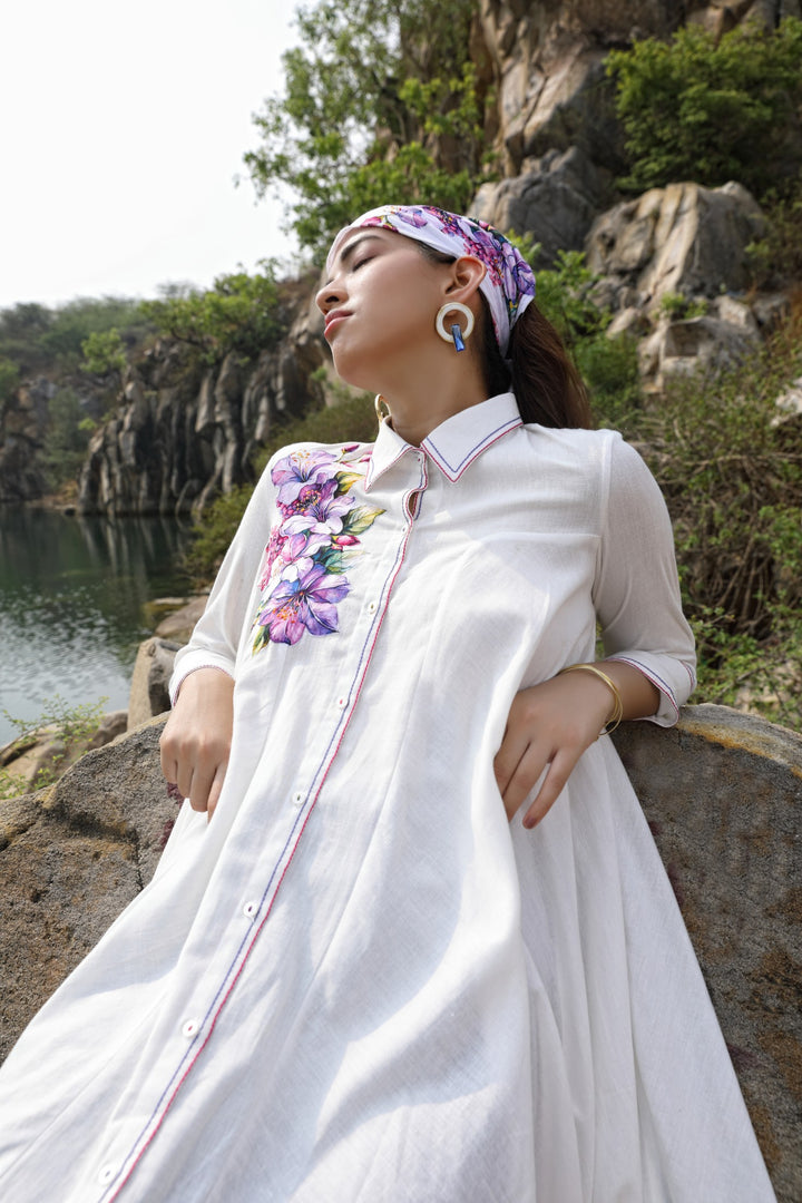 Iris Shirt Maxi Dress