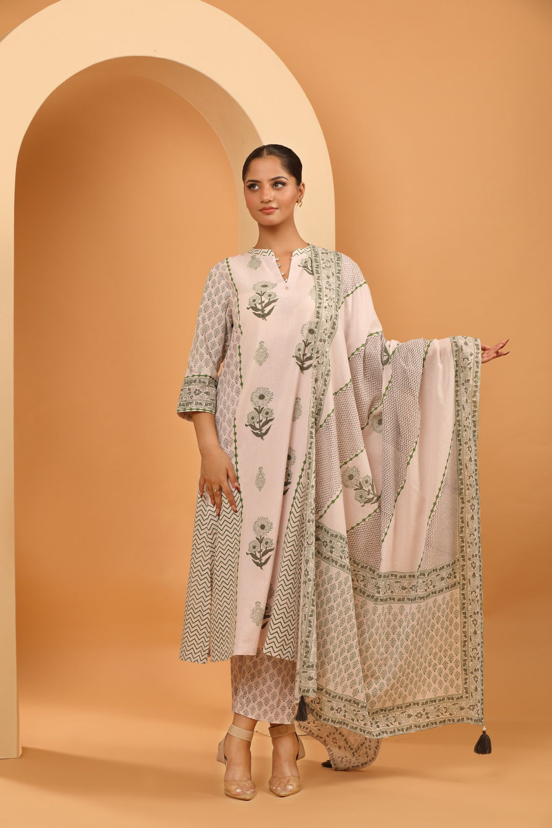 Olive Aura Kurta Set