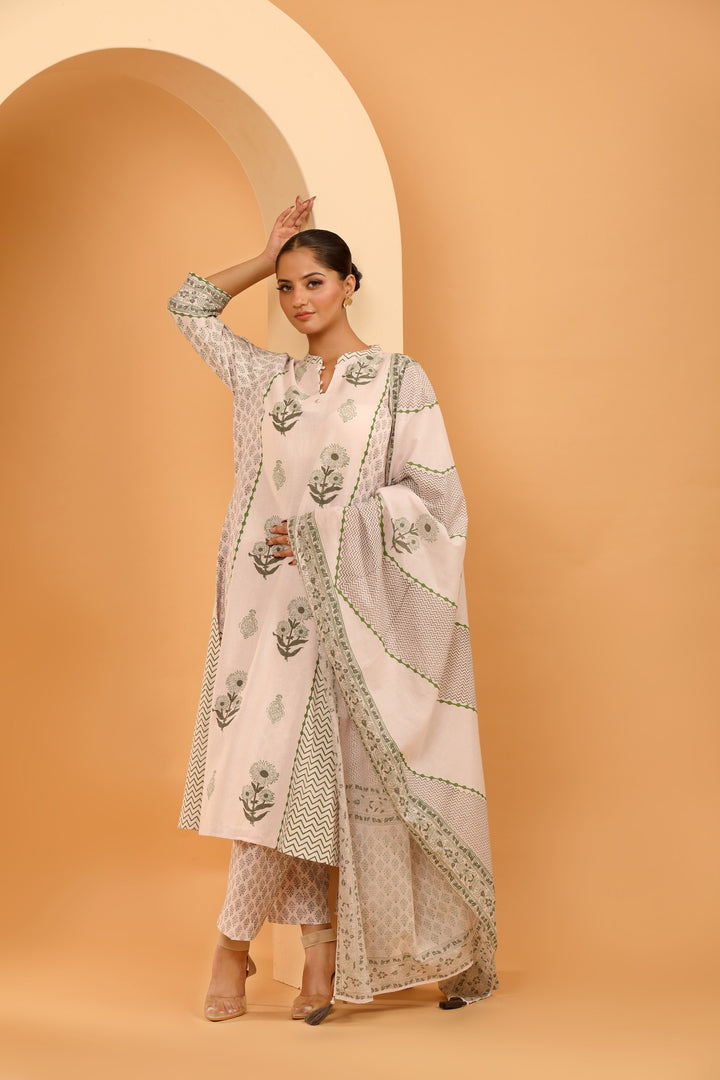 Olive Aura Kurta Set